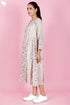 Mulmul Cotton Dress  In Block Print